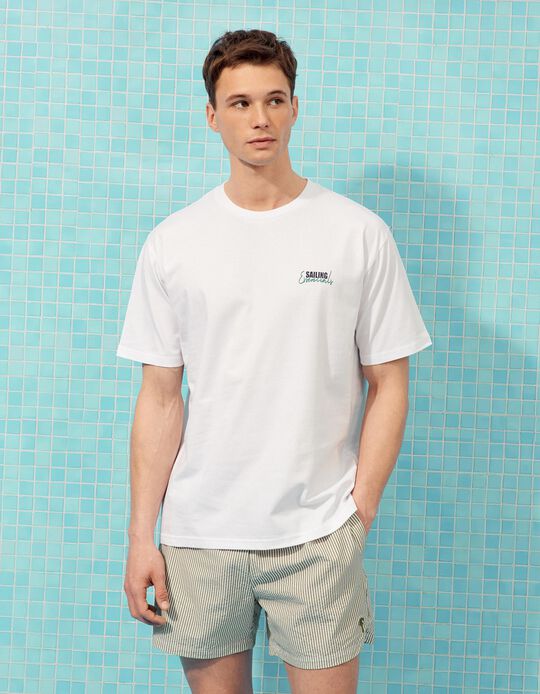Comprar Online T-shirt Estampada, Homem, Branco