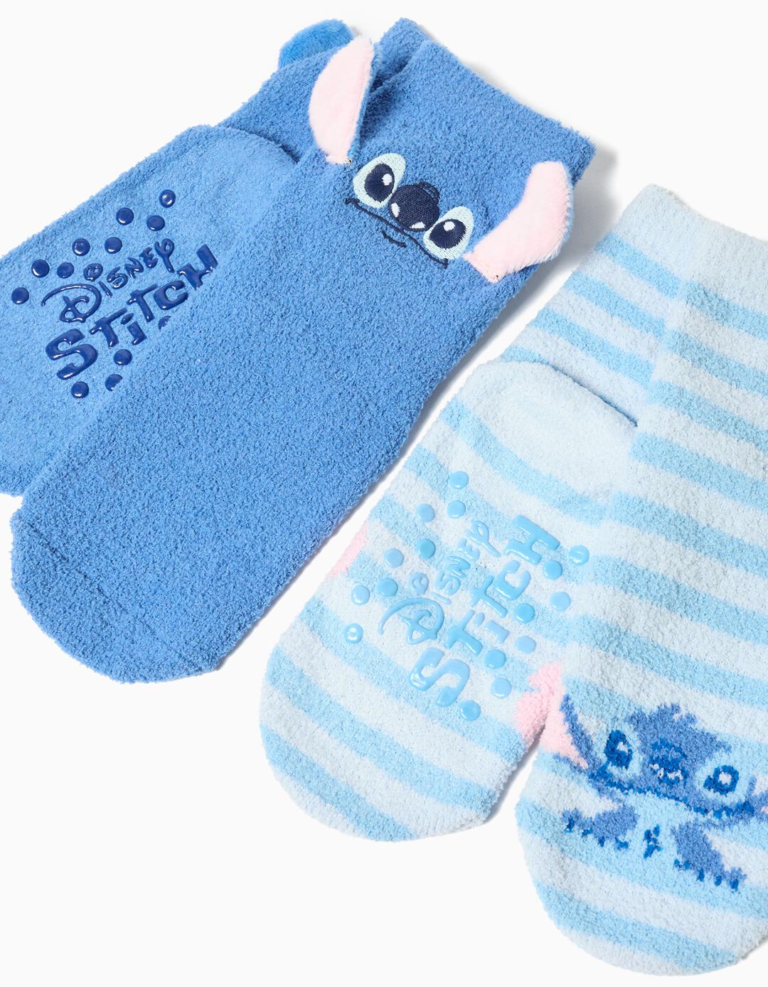 Pack 2 Meias Antiderrapantes 'Stitch' ©Disney, Menina, Azul