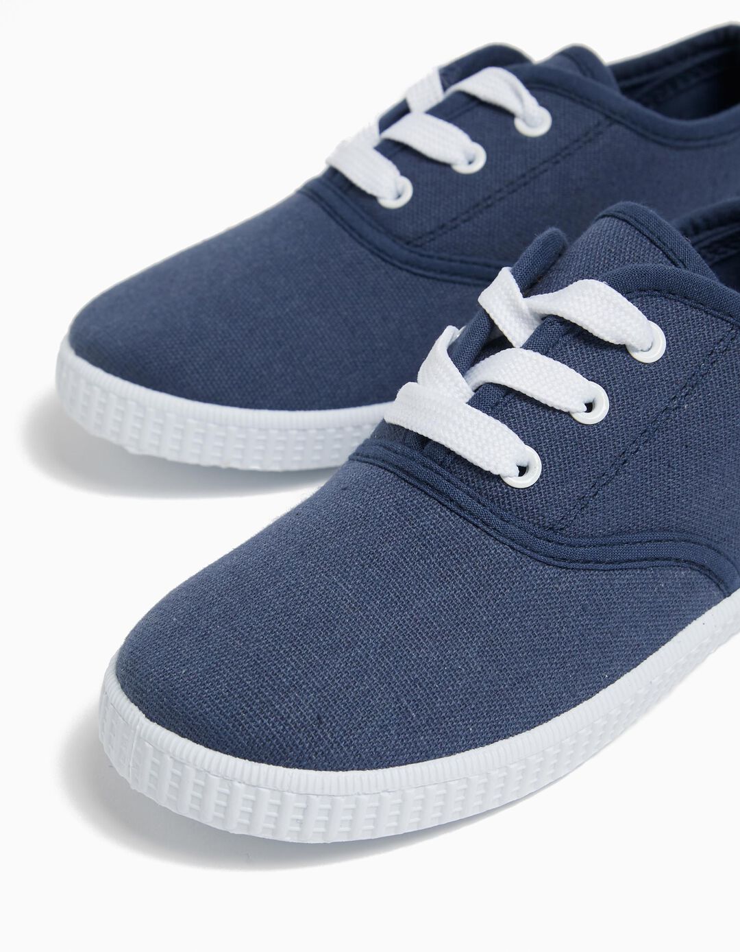 Canvas Sneakers, Boy, Dark Blue