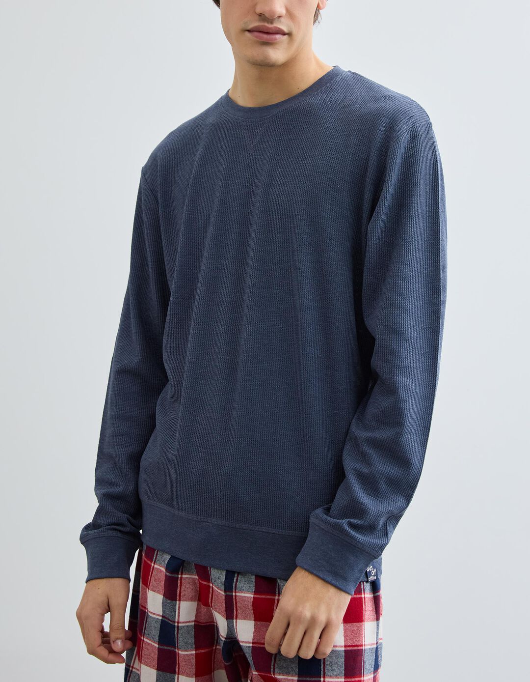 Pijama Xadrez, Homem, Azul Escuro