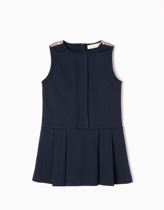 Blue Dress with Sequins