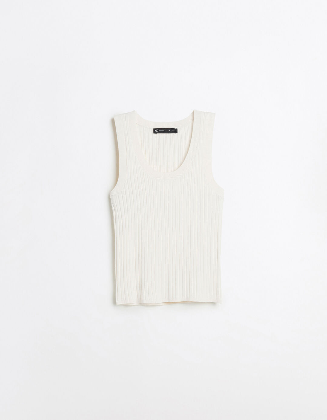 Top de Malha Canelada, Mulher, Cru