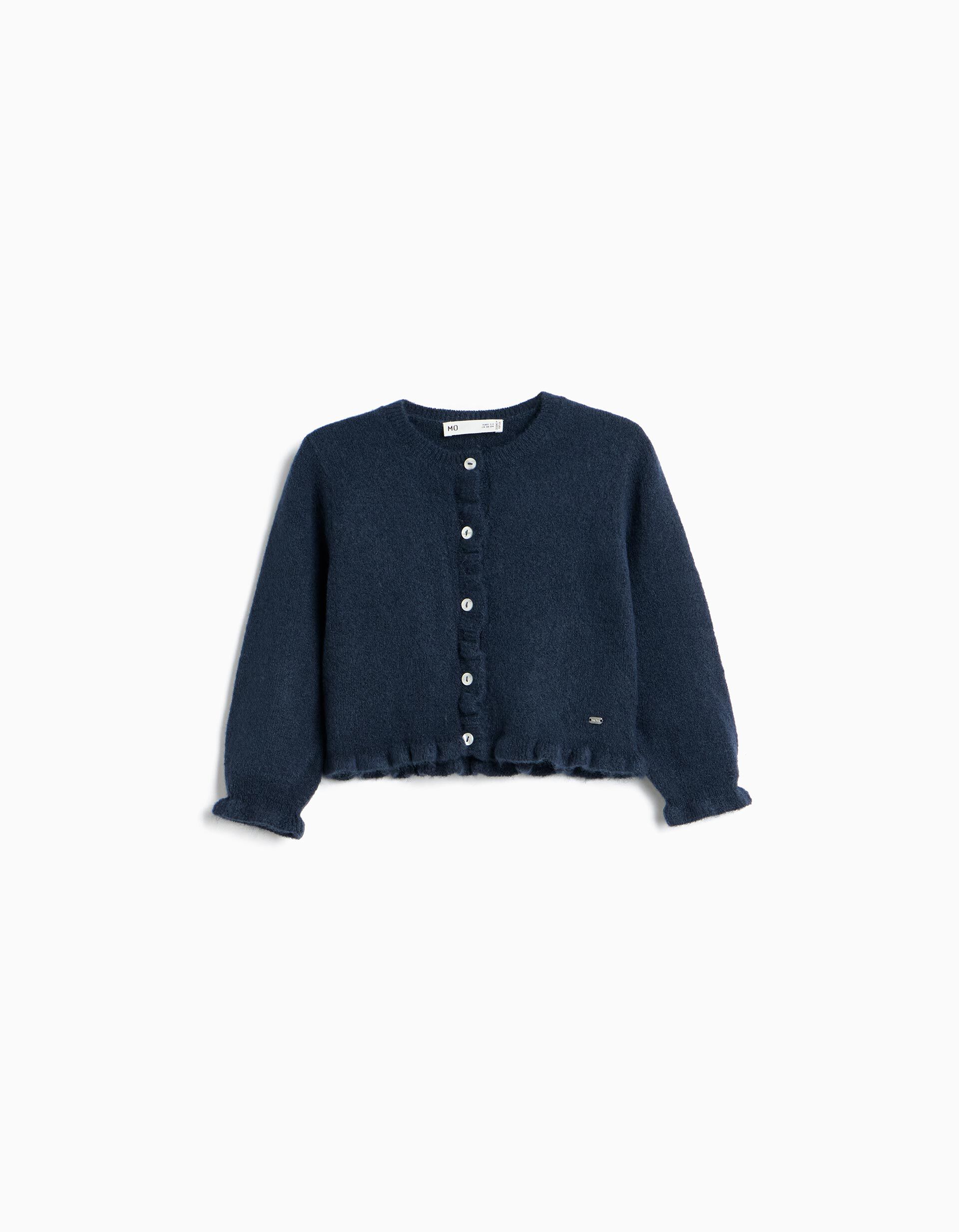 Comprar Online Casaco De Malha, Menina, Azul Escuro