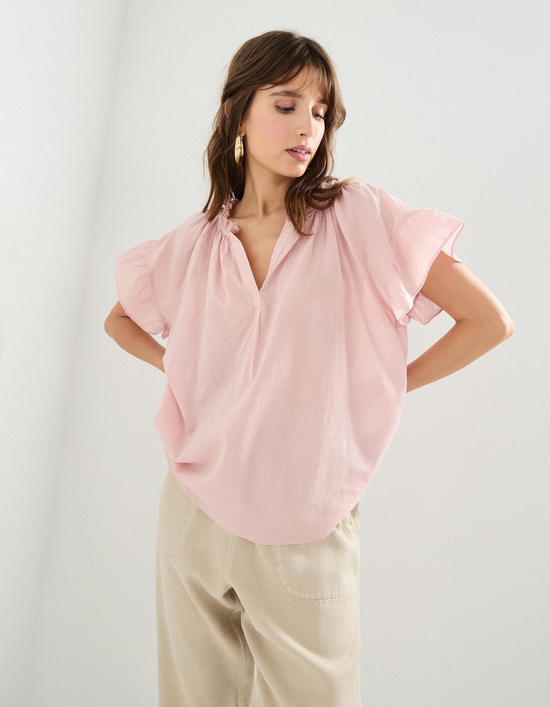 Blusa, Mulher, Rosa Claro