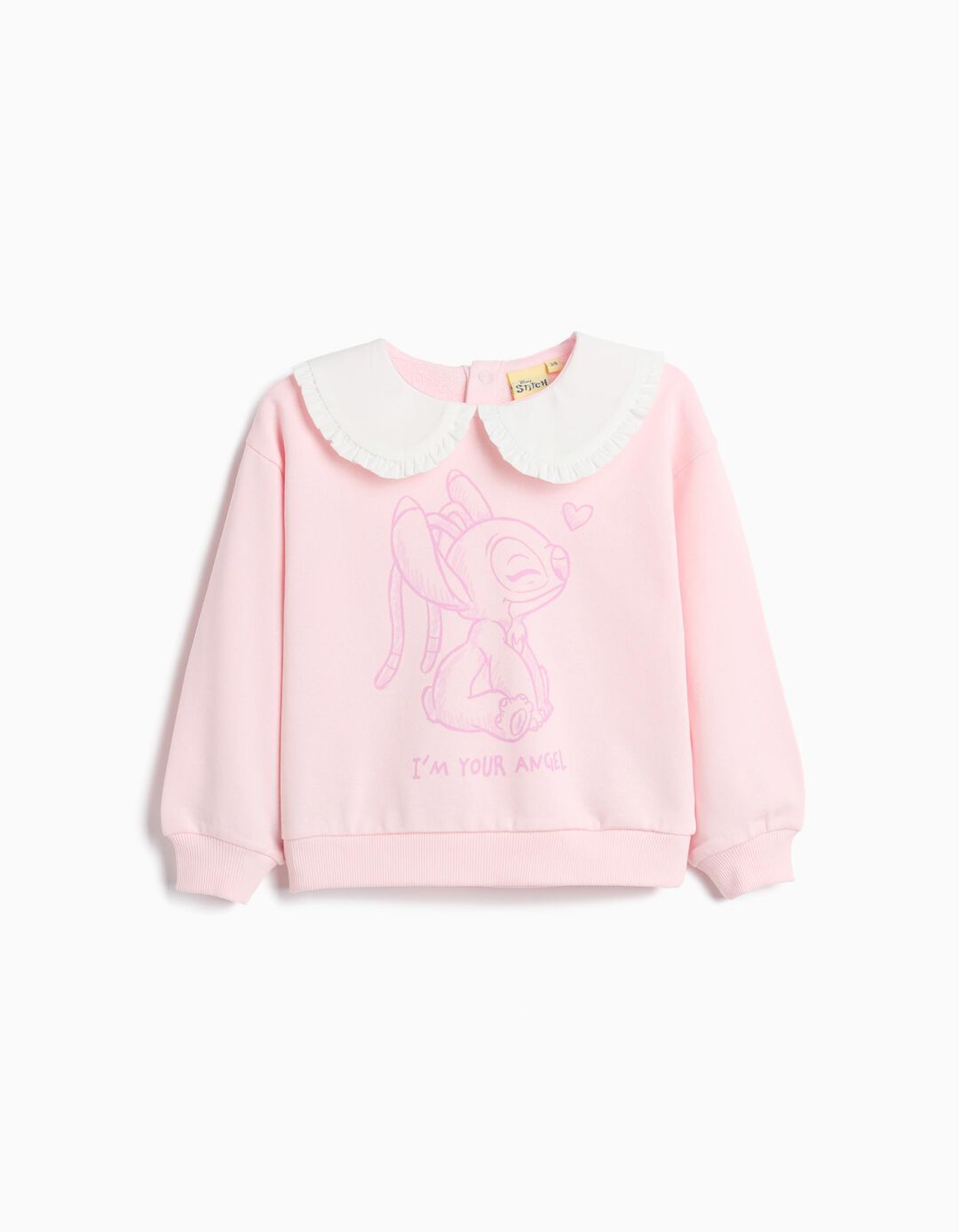 Sweatshirt 'Stitch' &copy;Disney, Menina, Rosa Claro