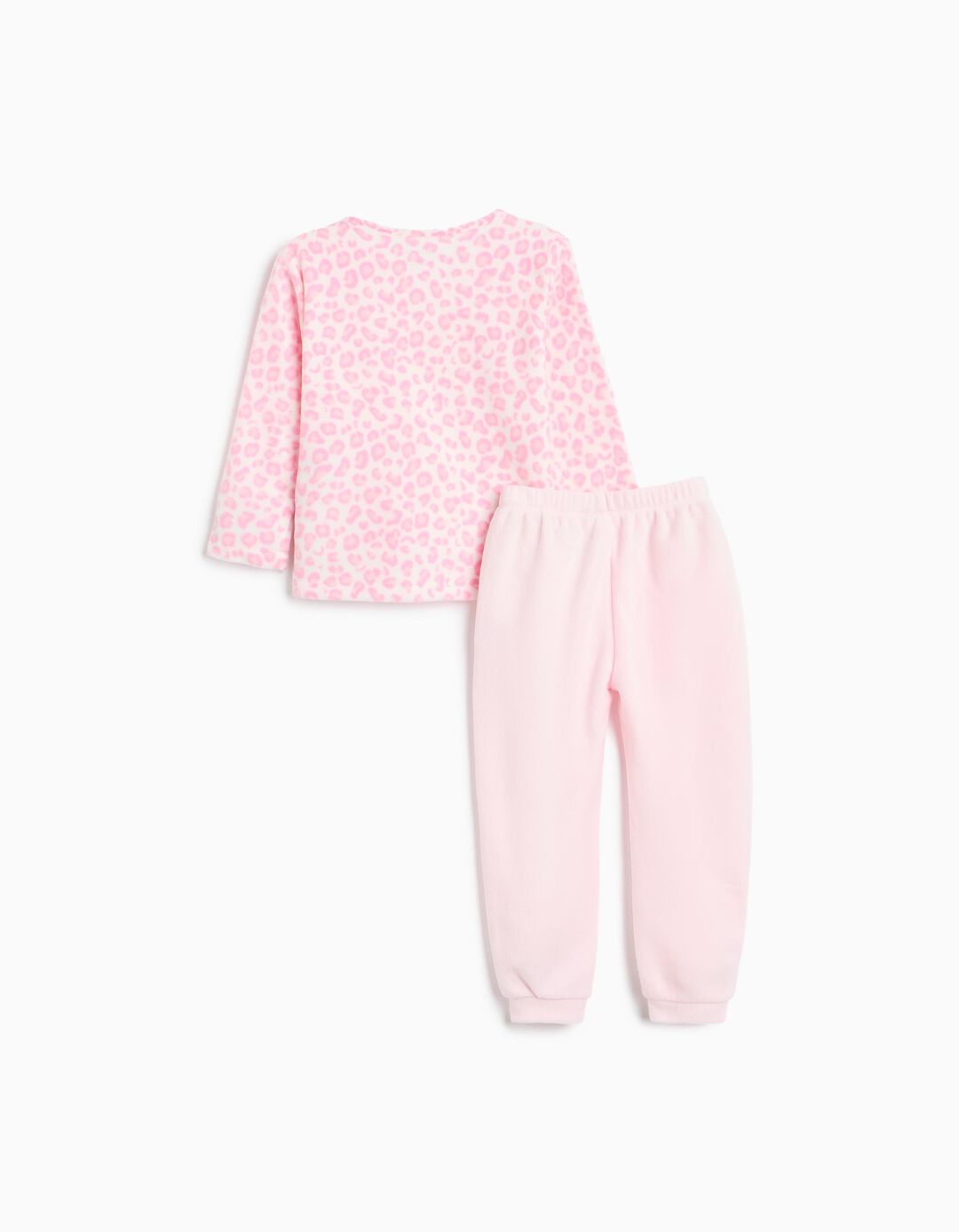 Pijama Polar Animal Print, Menina, Rosa