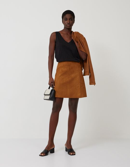 Skirt, Women, Brown