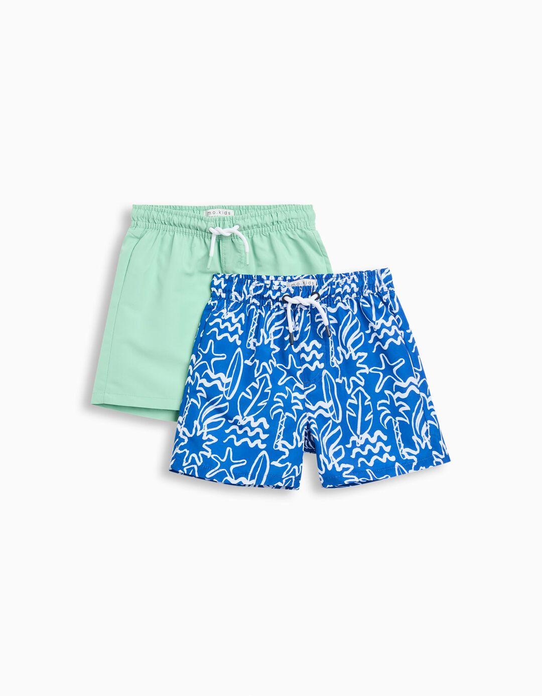 Pack 2 Calções de Banho, Menino, Verde Claro 