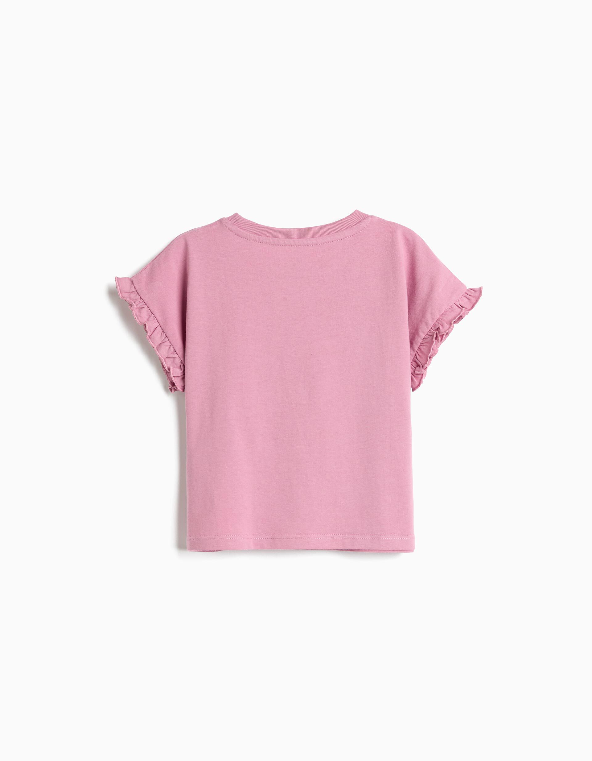 Comprar Online T-shirt Estampada, Menina, Rosa