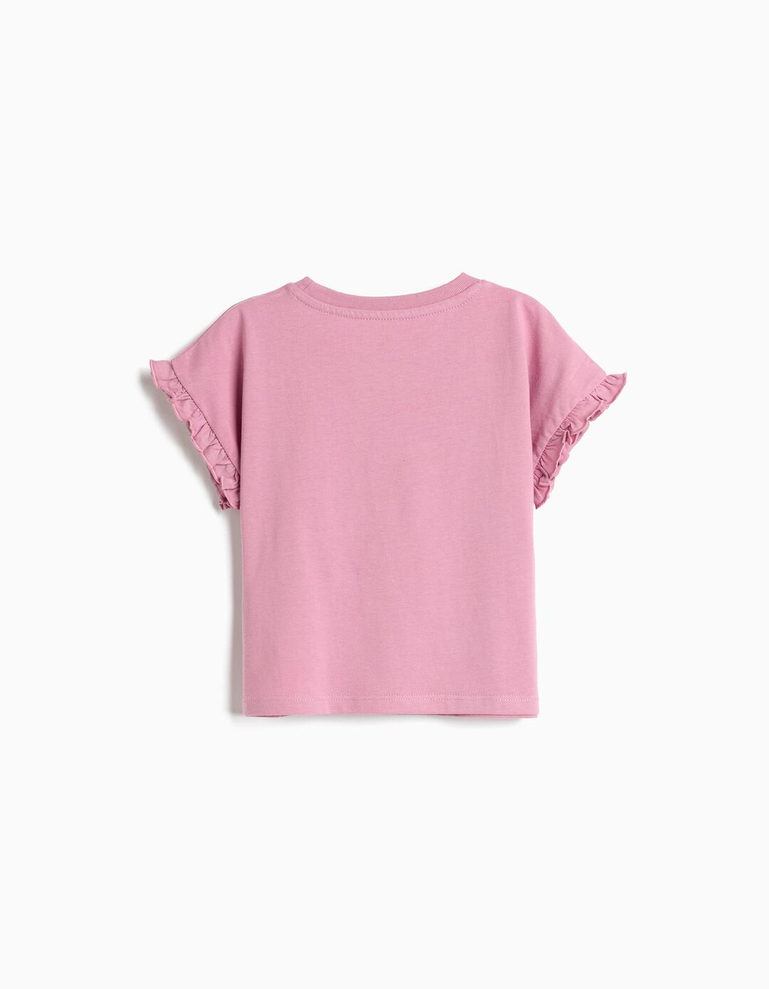 T-shirt Estampada, Menina, Rosa