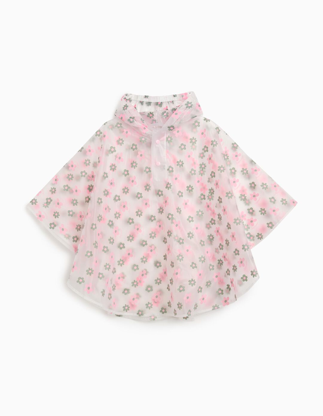 Poncho Impermeável, Menina, Branco