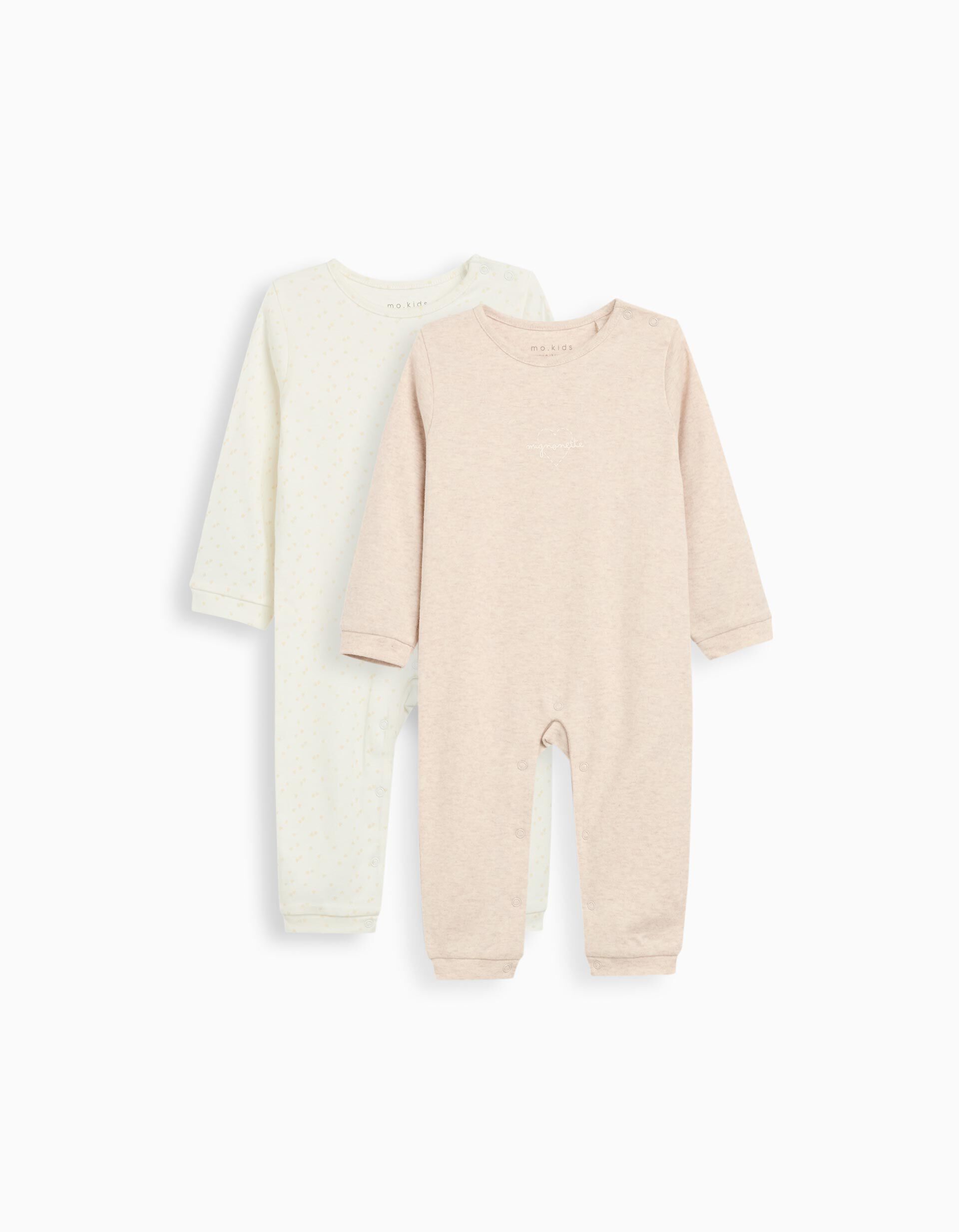 Comprar Online Pack 2 Babygrows, Rec&eacute;m-Nascido, Bege 