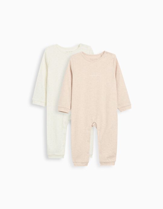Comprar Online Pack 2 Babygrows, Recém-Nascido, Bege 