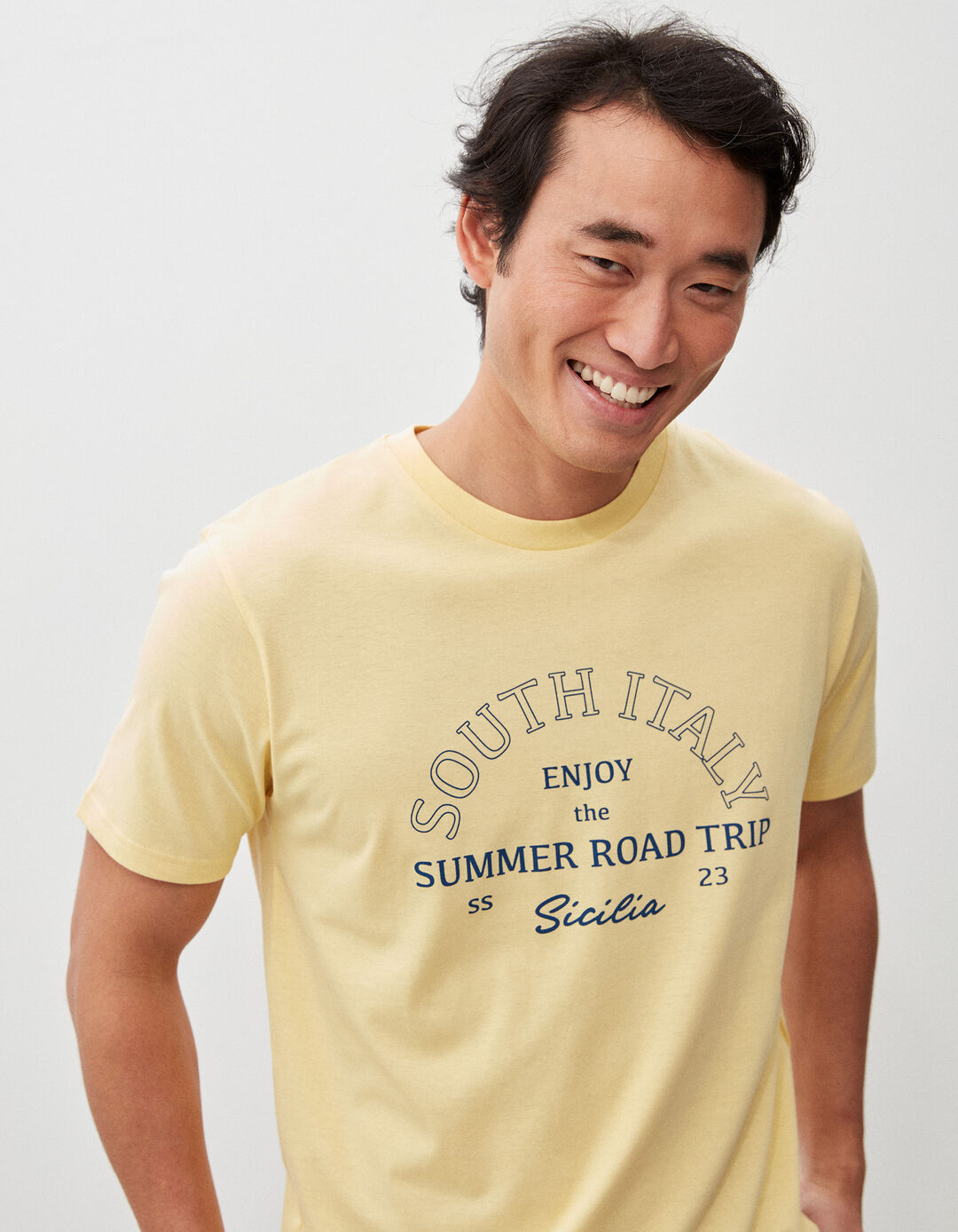 T-shirt, Homem, Amarelo Claro