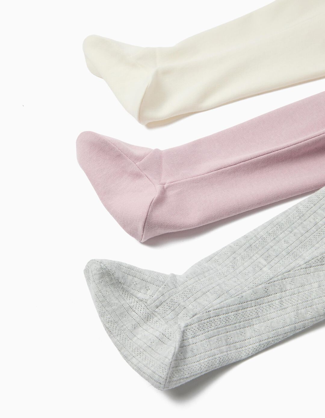 Pack 3 Cal&ccedil;as com P&eacute;s, Beb&eacute;, Multicor