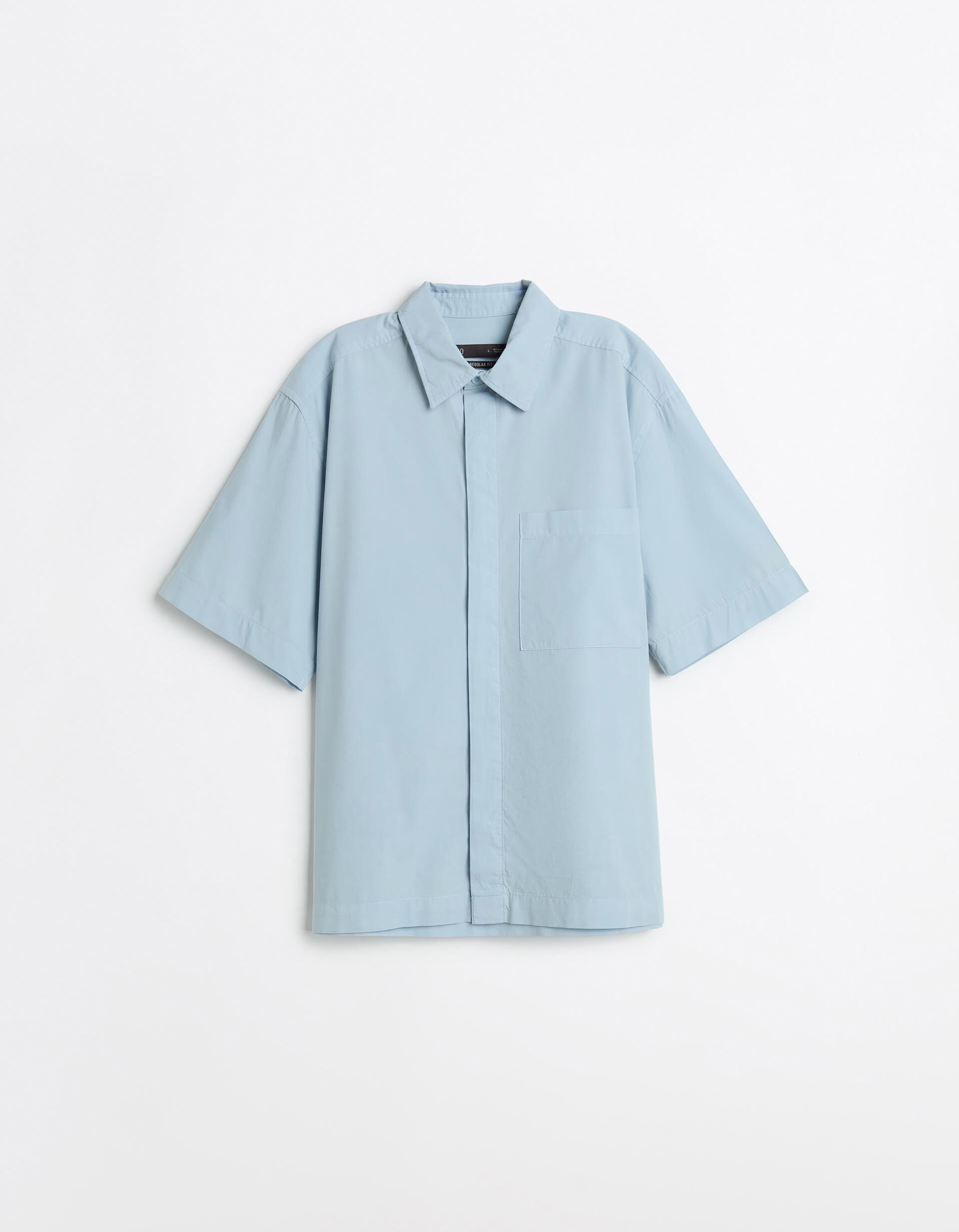 Comprar Online Camisa Popline, Homem, Azul Claro