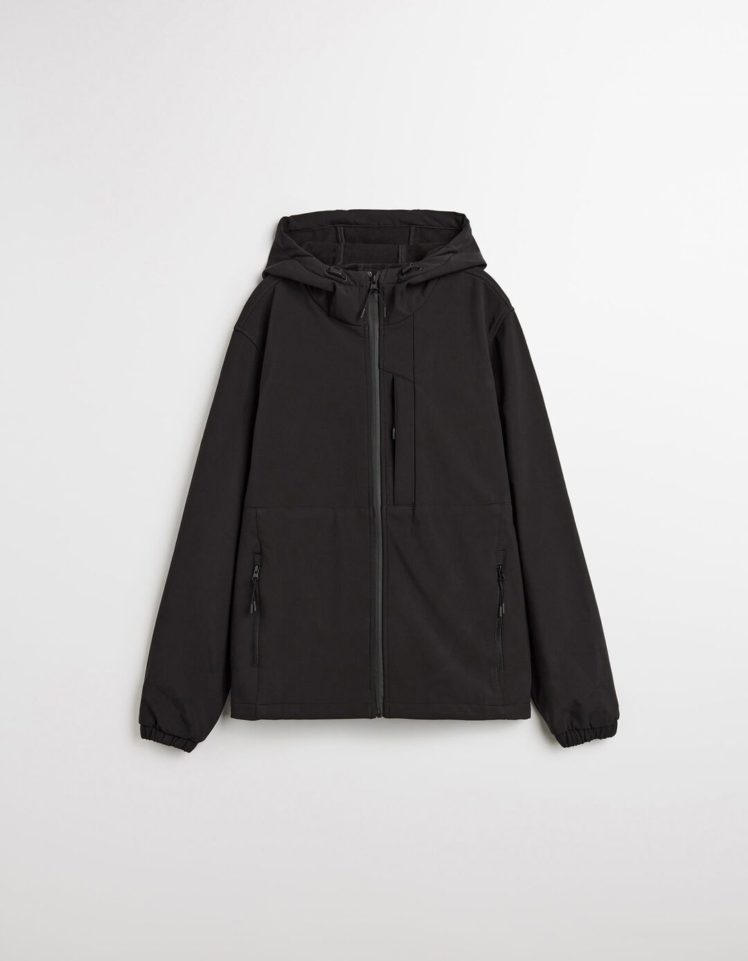 Parka com Capuz, Homem, Preto