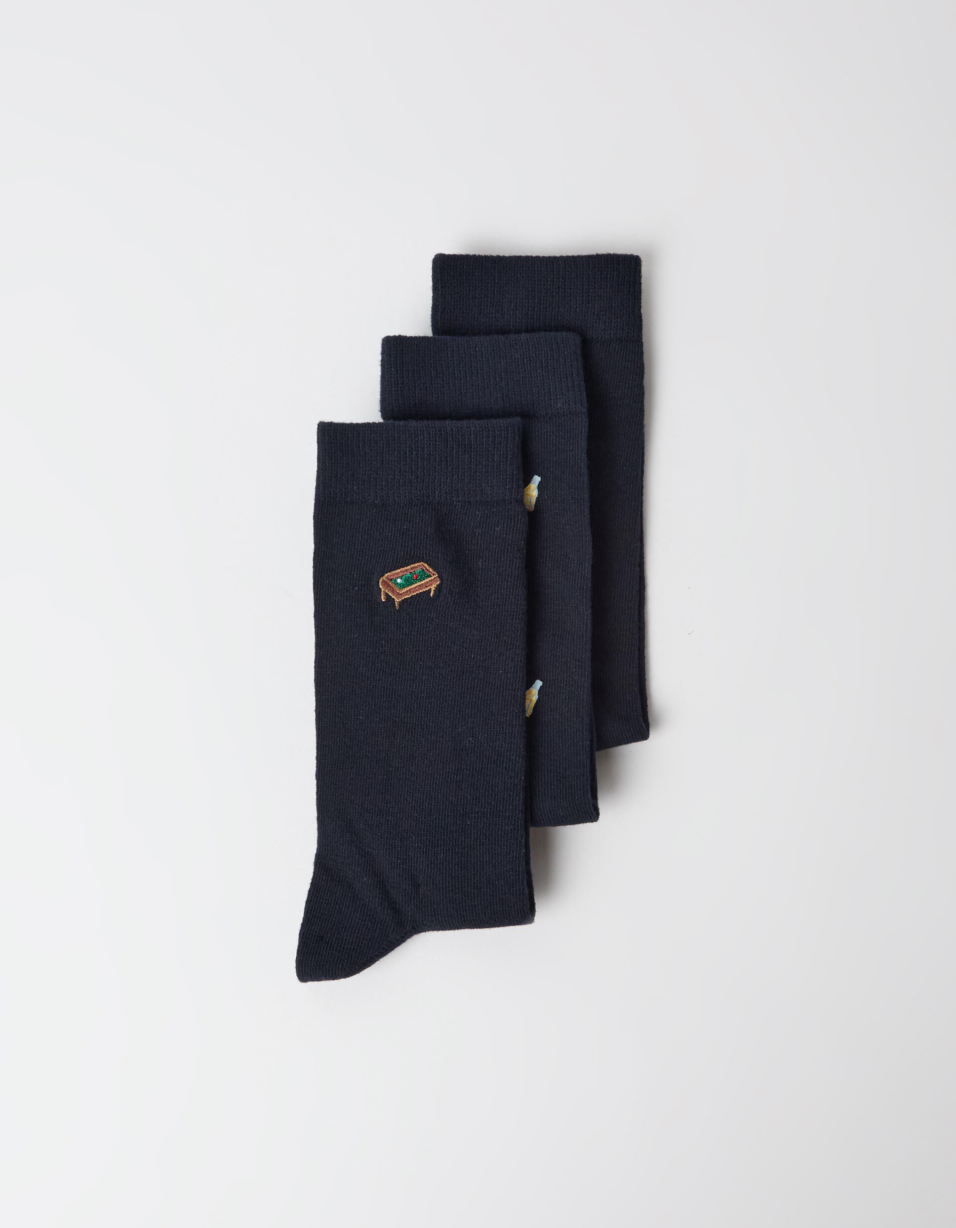 Comprar Online Pack 3 Pares De Meias, Homem, Azul Escuro