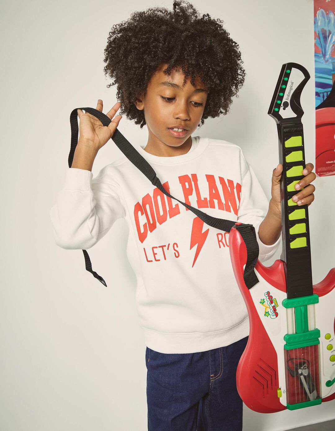 Sweatshirt de Felpa, Menino, Branco