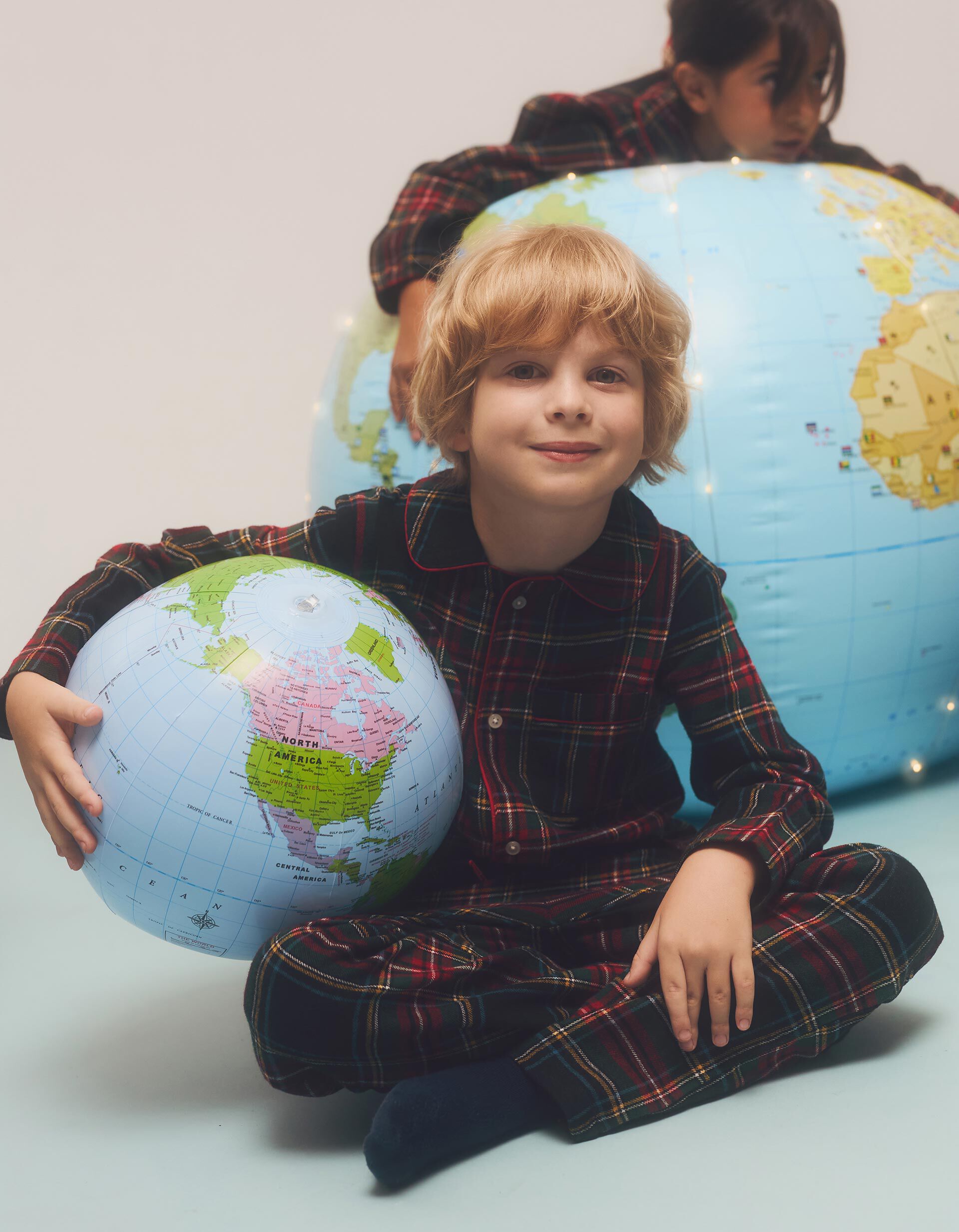 Pijama Flanela Natal, Menino, Multicor