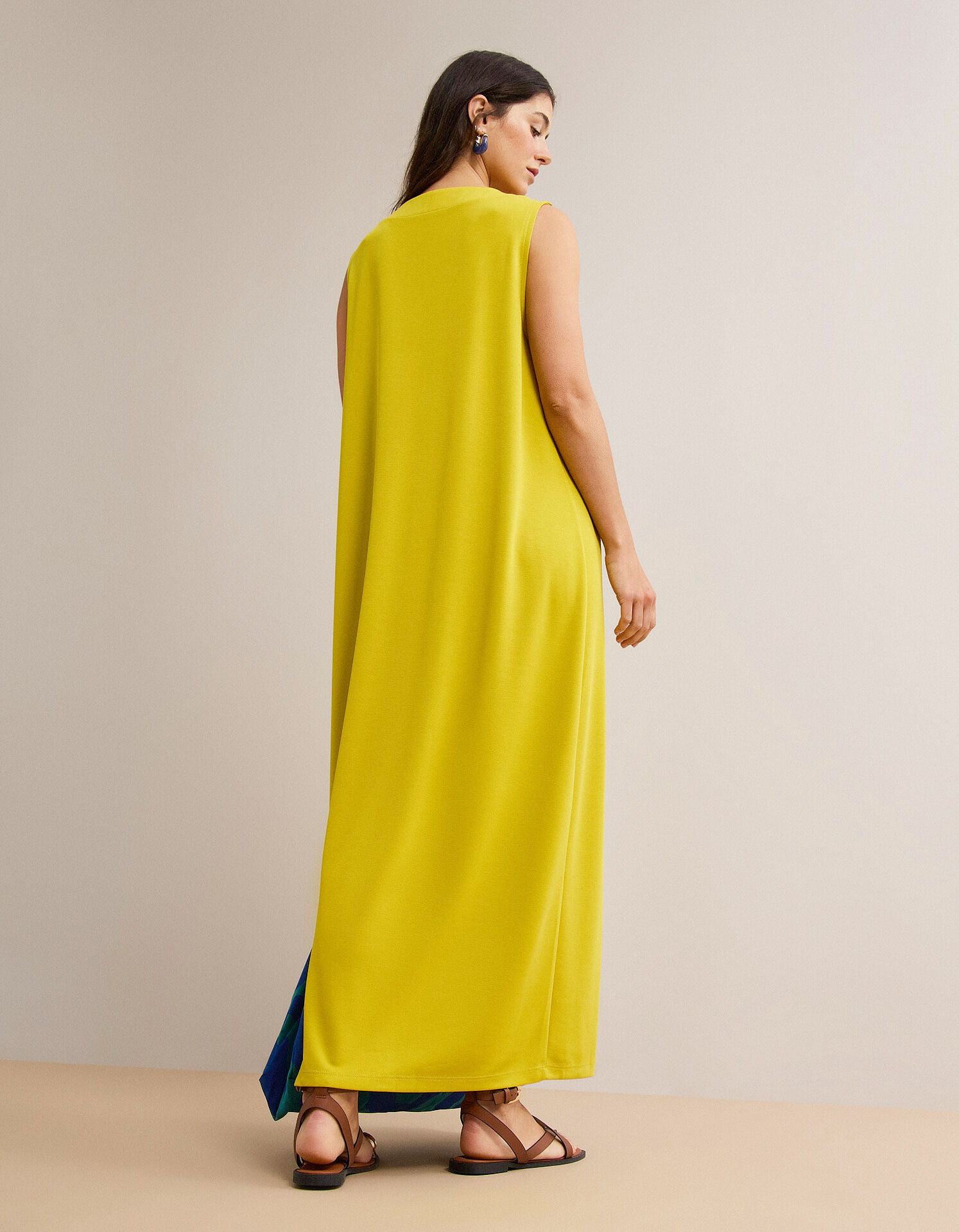 Comprar Online Vestido Comprido, Mulher, Amarelo