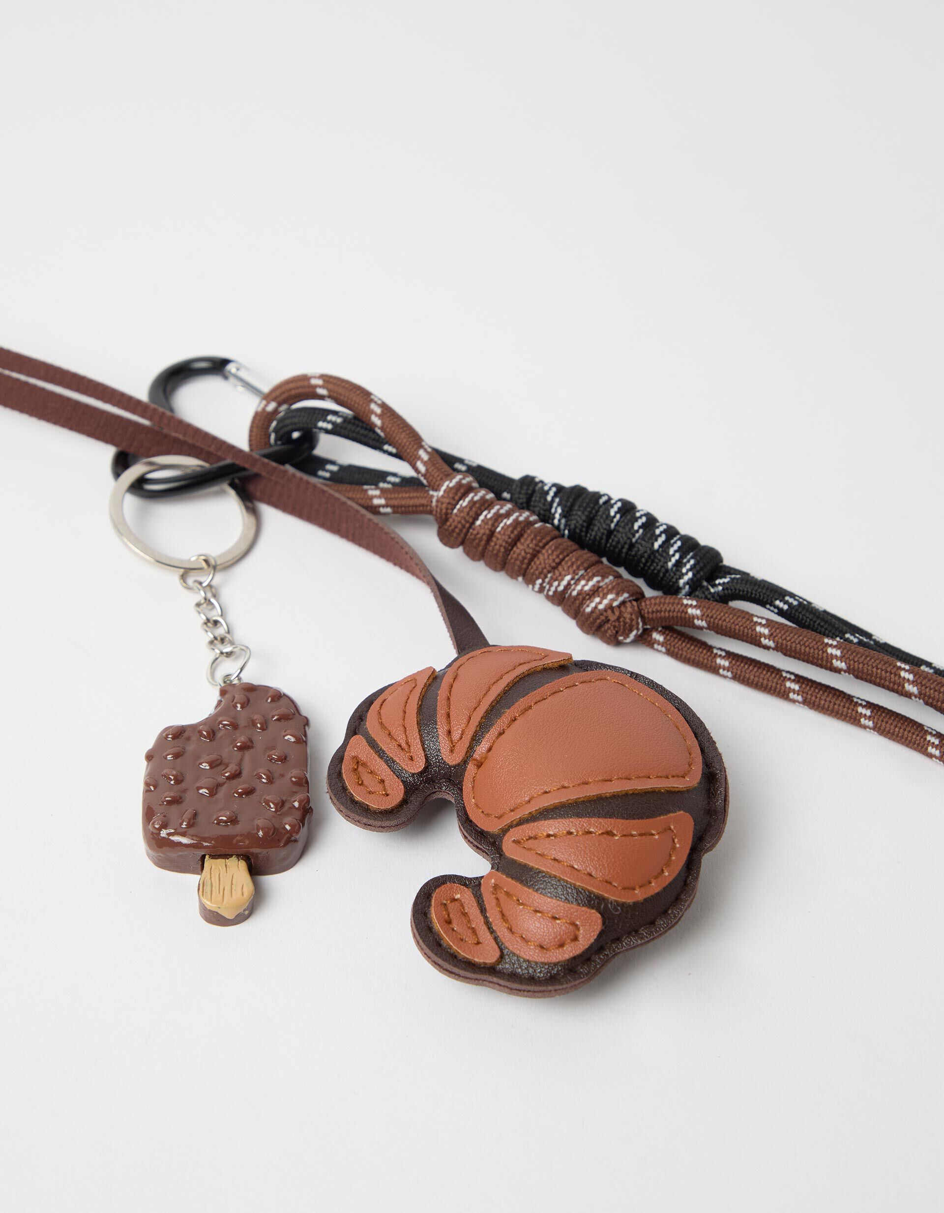 Comprar Online Porta-Chaves Charm Croissant, Castanho