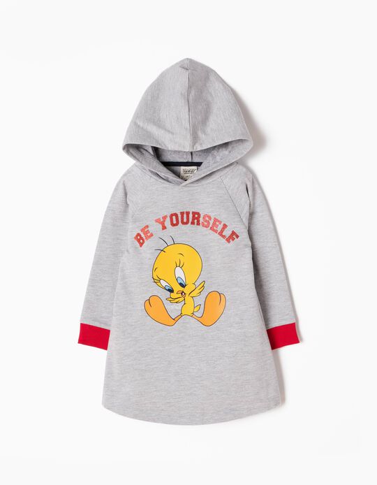 Grey Hooded Dress, Tweety