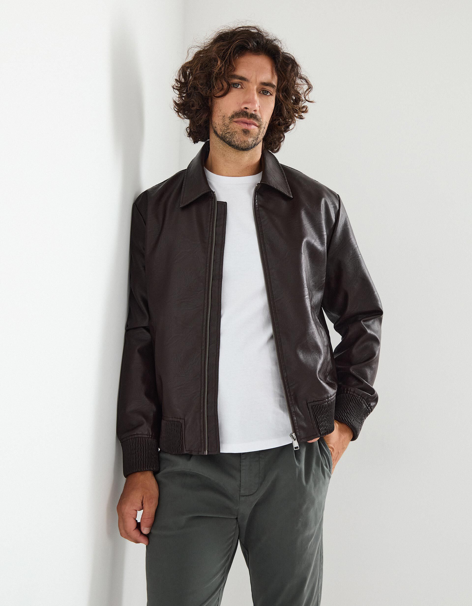 Comprar Online Casaco Bomber, Homem, Castanho Escuro