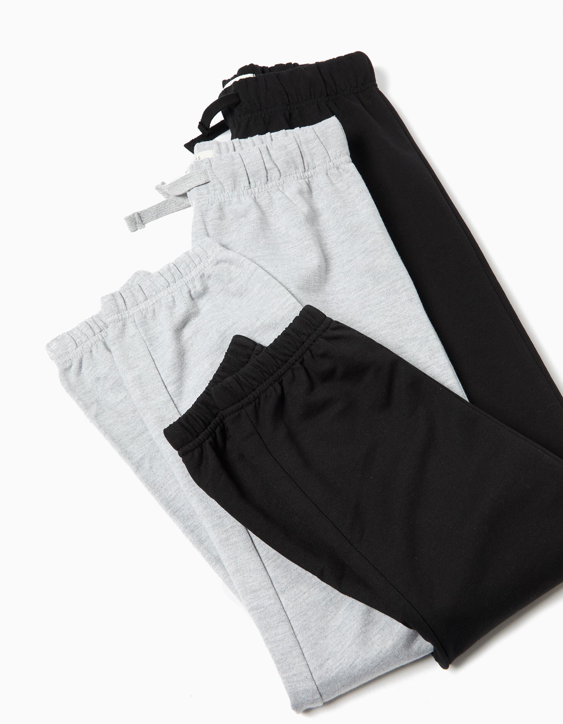 Comprar Online Pack 2 Joggers de Felpa, Menino, Cinzento Claro