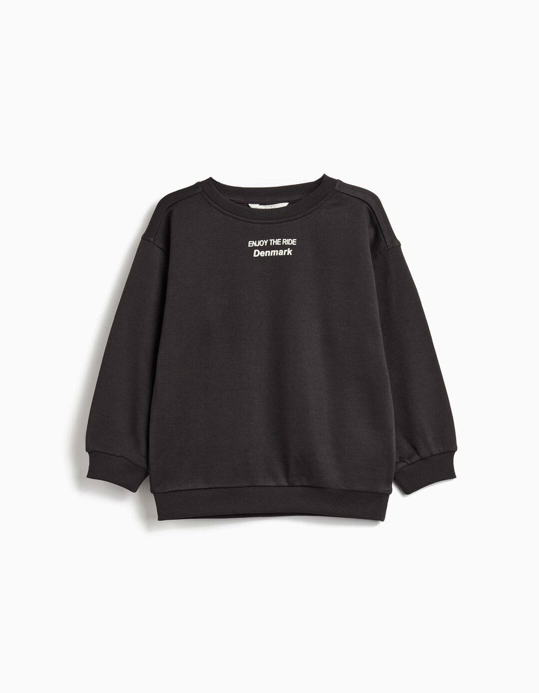 Sweatshirt de Felpa, Menino, Cinzento Escuro