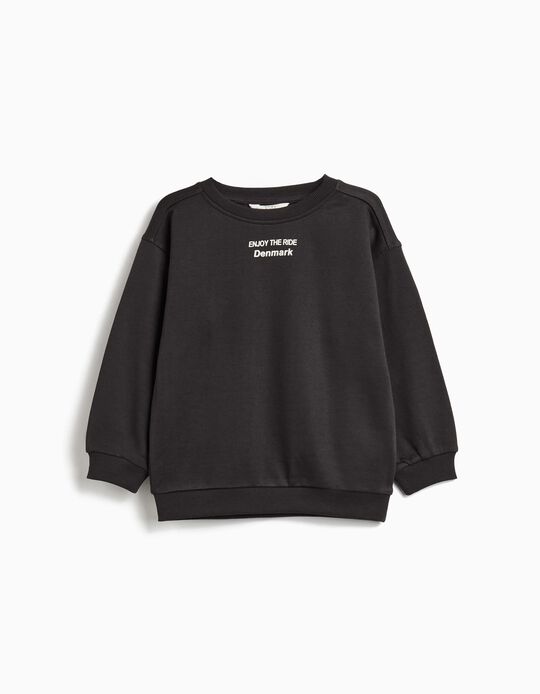 Comprar Online Sweatshirt de Felpa, Menino, Cinzento Escuro