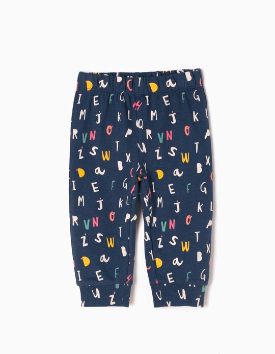 Printed Joggers, Alphabet
