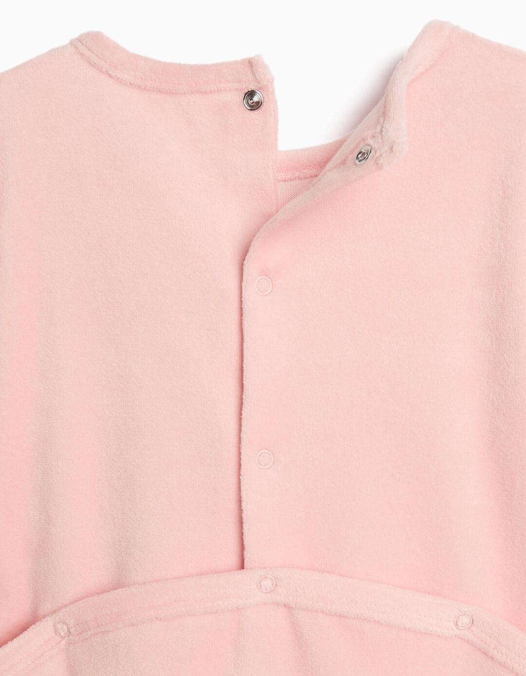 Babygrow Em Veludo, Menina, Rosa Claro
