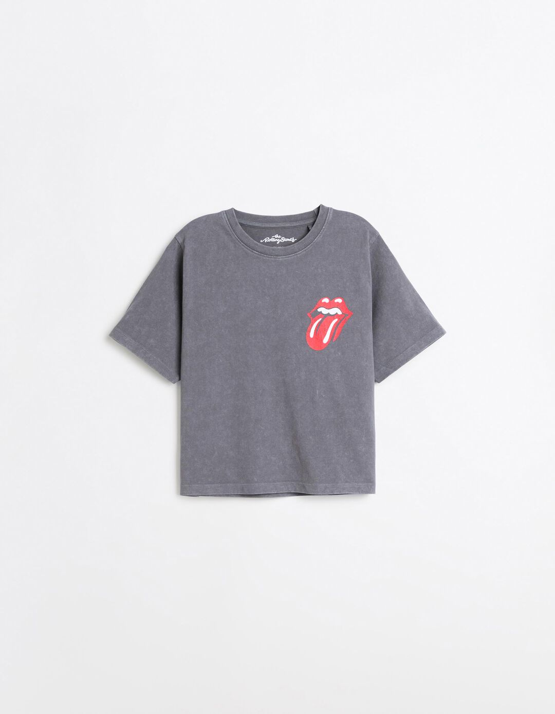 T-shirt Rolling Stones, Mulher, Cinzento Escuro