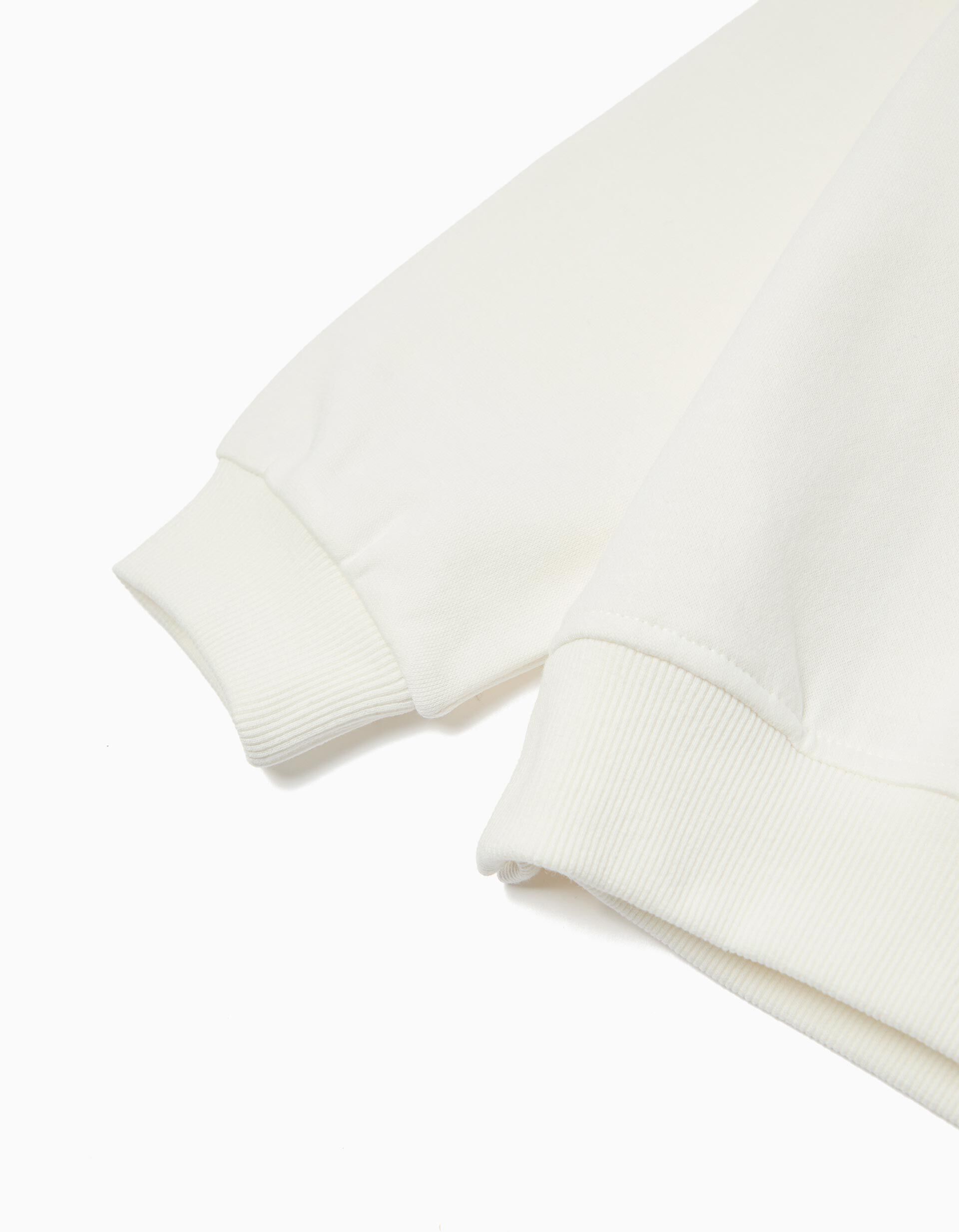 Comprar Online Sweatshirt de Felpa, Menina, Branco