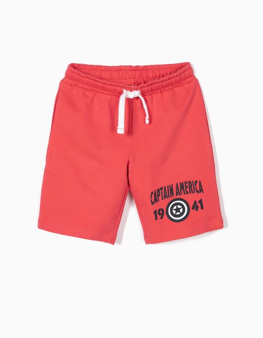 Cal&ccedil;&otilde;es de Treino para Menino 'Captain America', Vermelho