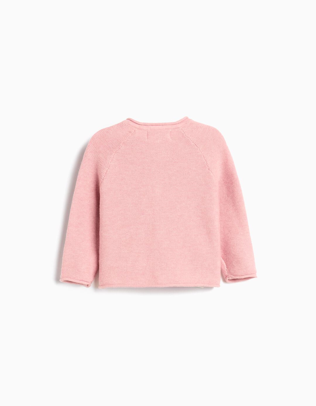 Casaco de Malha, Recém-Nascido, Rosa Claro