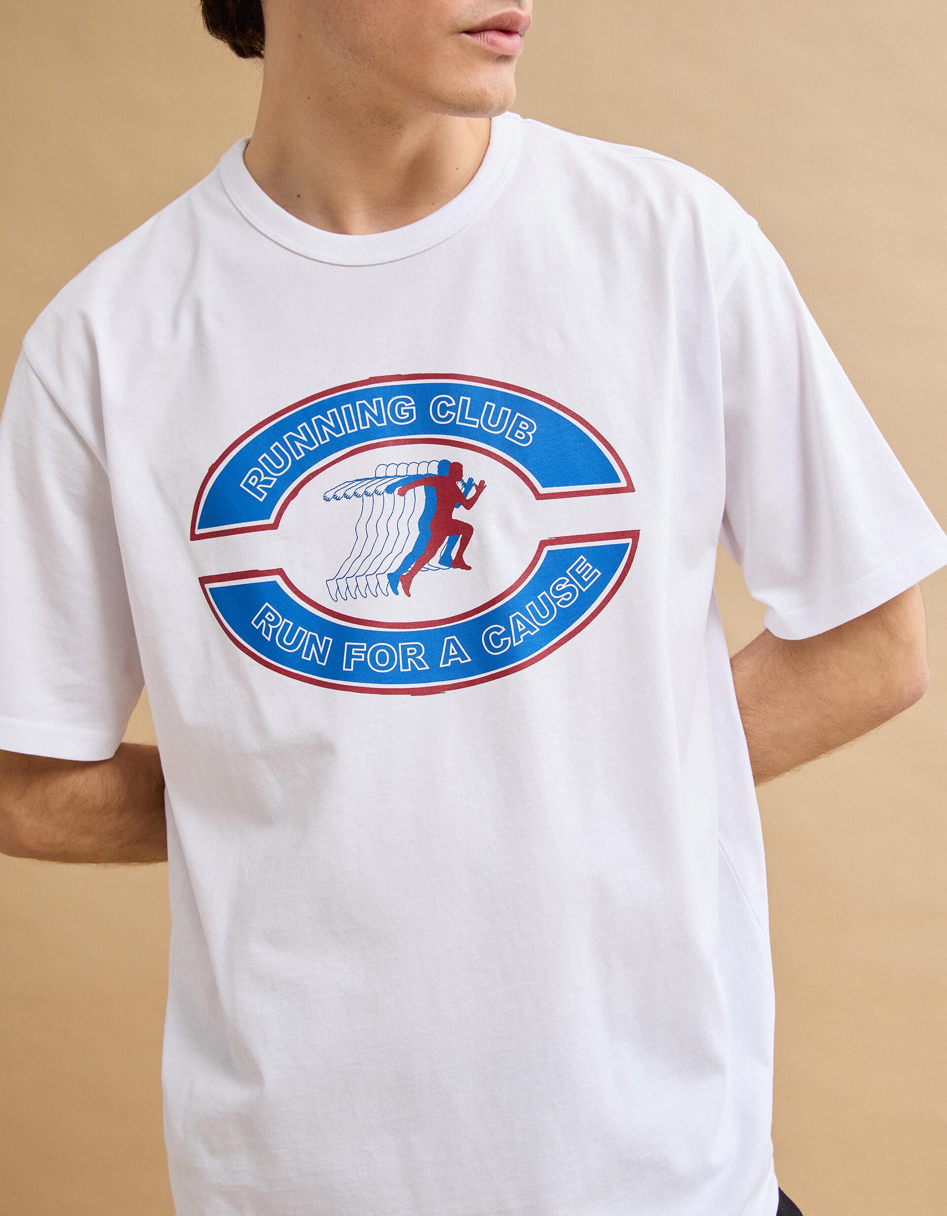 Comprar Online T-shirt Heavy Jersey Estampada, Homem, Branco