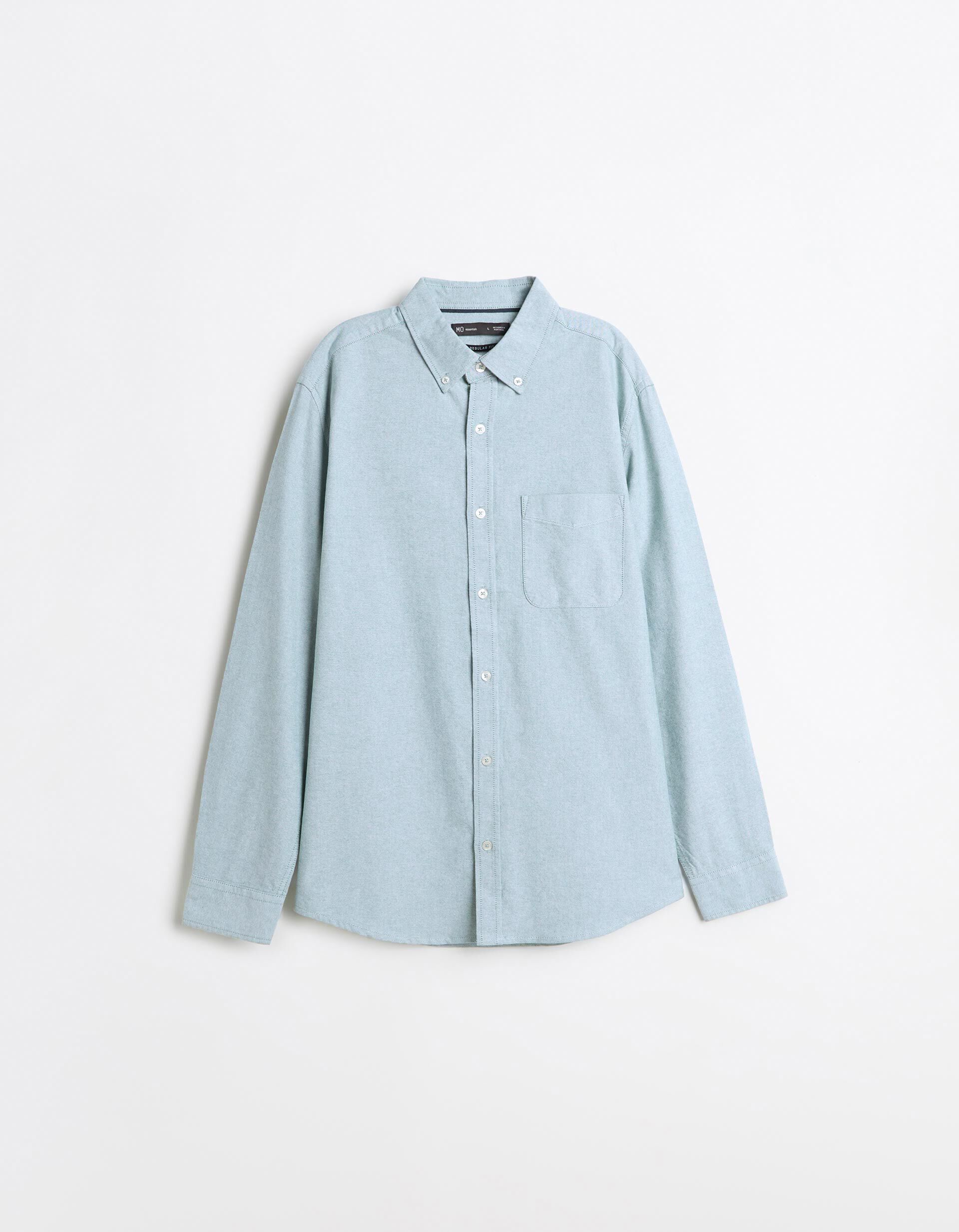 Comprar Online Camisa Oxford, Homem, Verde &Aacute;gua