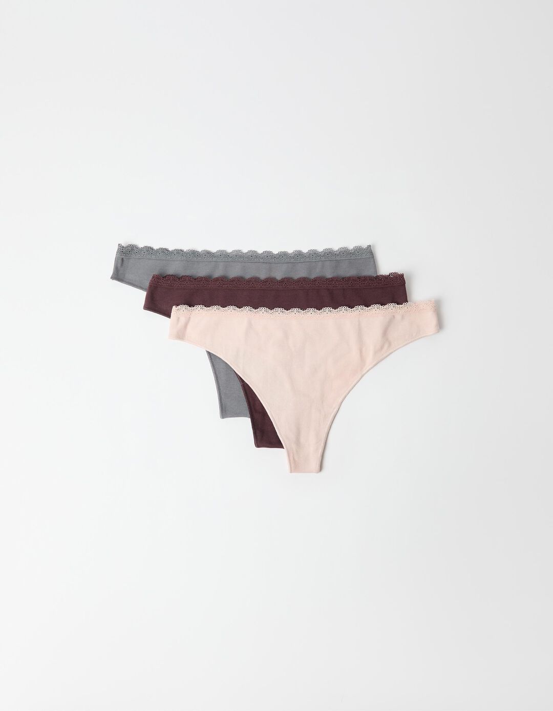 Pack 3 Cuecas Tanga, Mulher, Multicolor