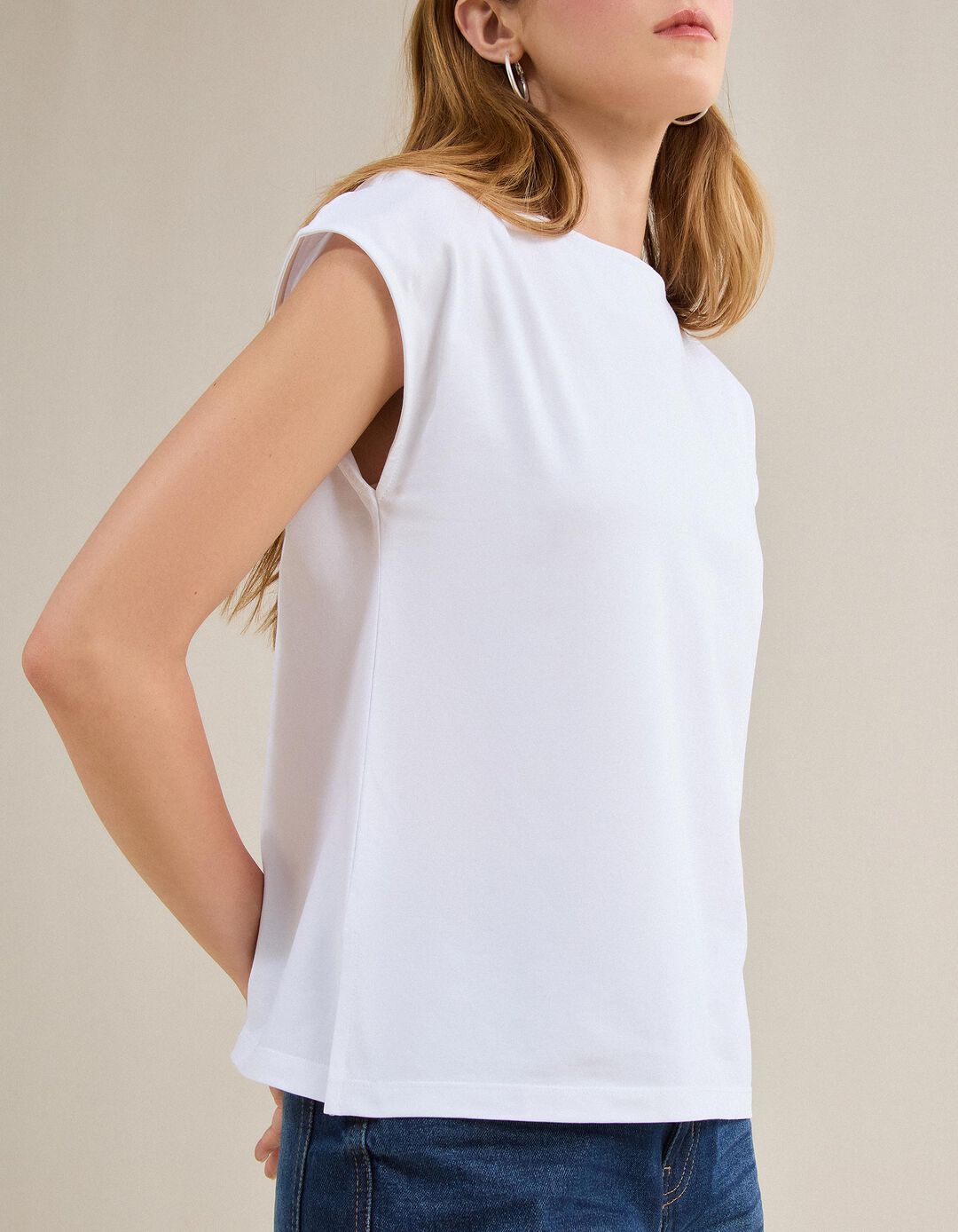 T-shirt, Mulher, Branco