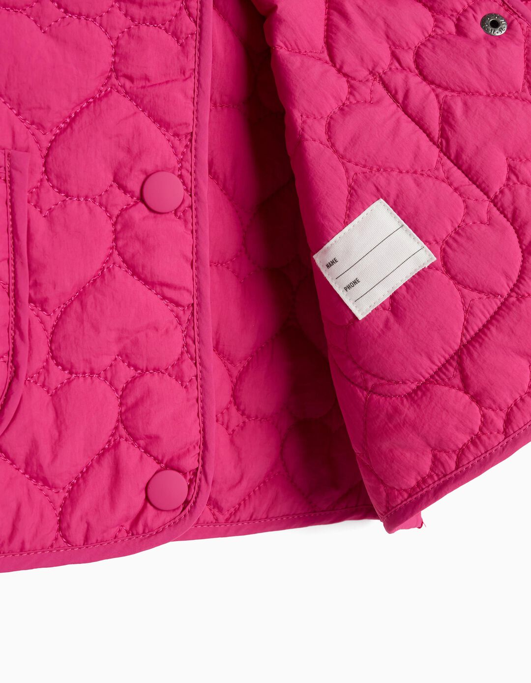 Casaco Acolchoado, Menina, Rosa Escuro