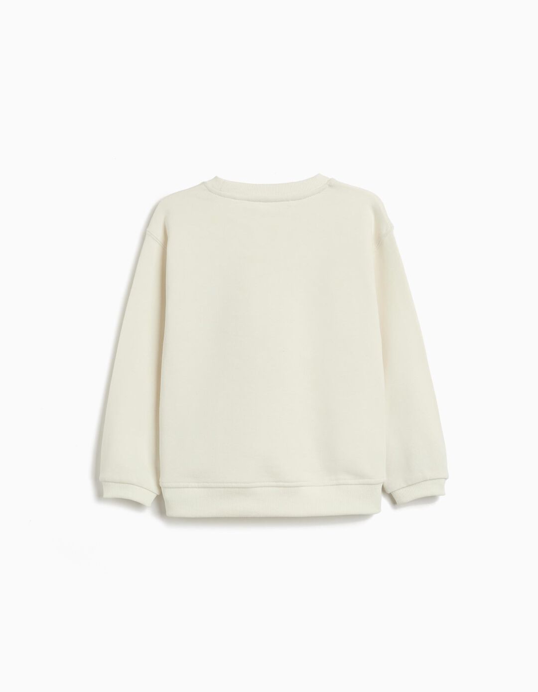 Sweatshirt de Felpa, Menina, Branco
