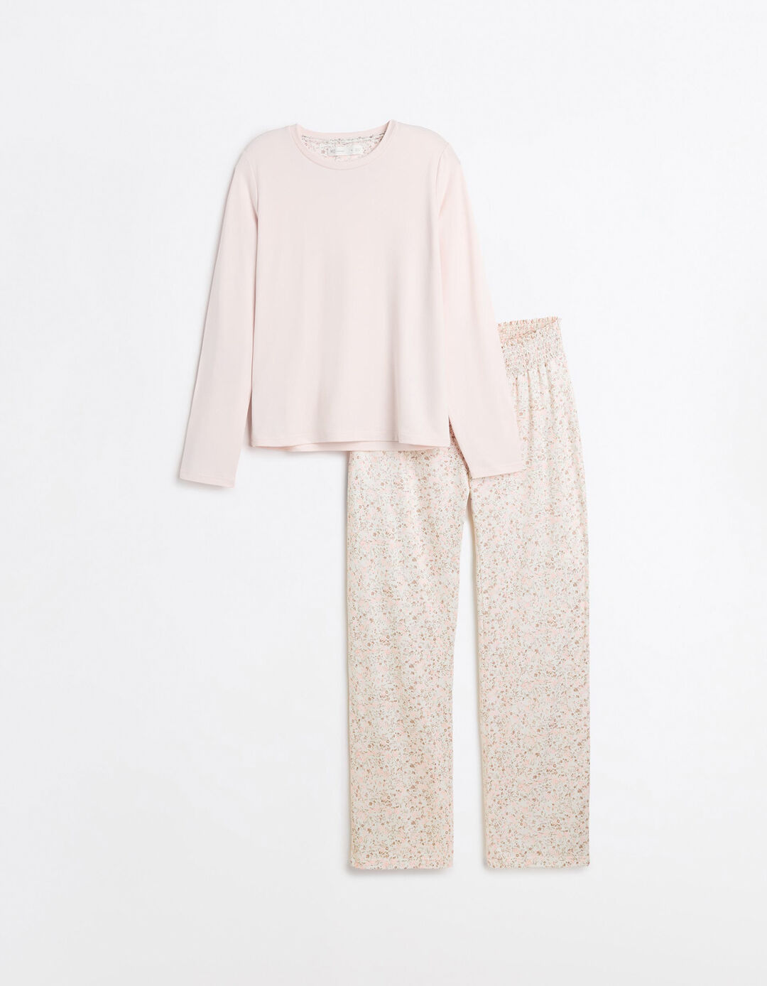 Pijama Flores, Mulher, Rosa Claro 