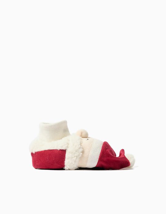 Comprar Online Chinelos de Natal com Meia, Menina, Vermelho