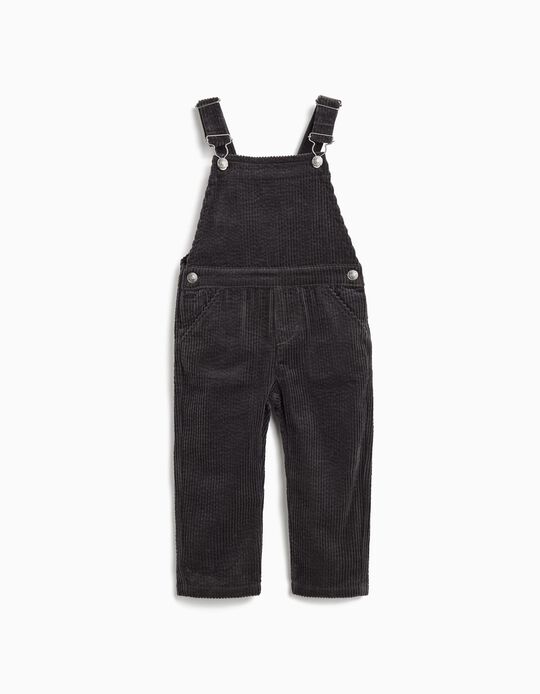 Comprar Online Jardineira de Bombazine, Menino, Cinzento Escuro 