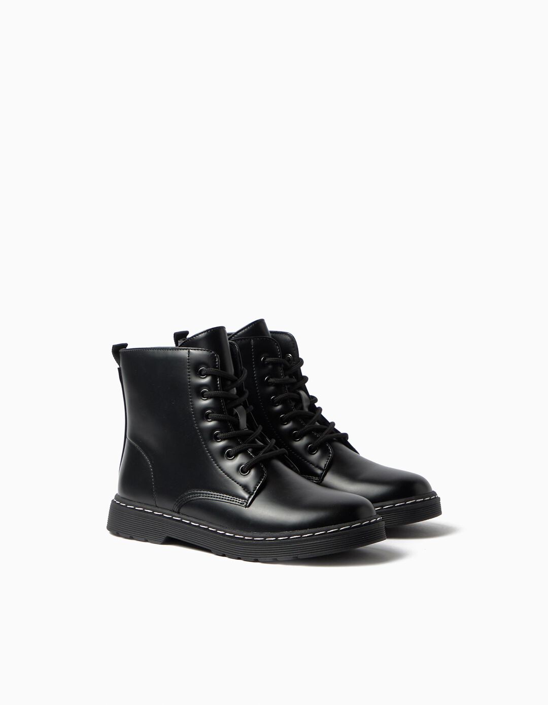 Botas Militares, Menina, Preto