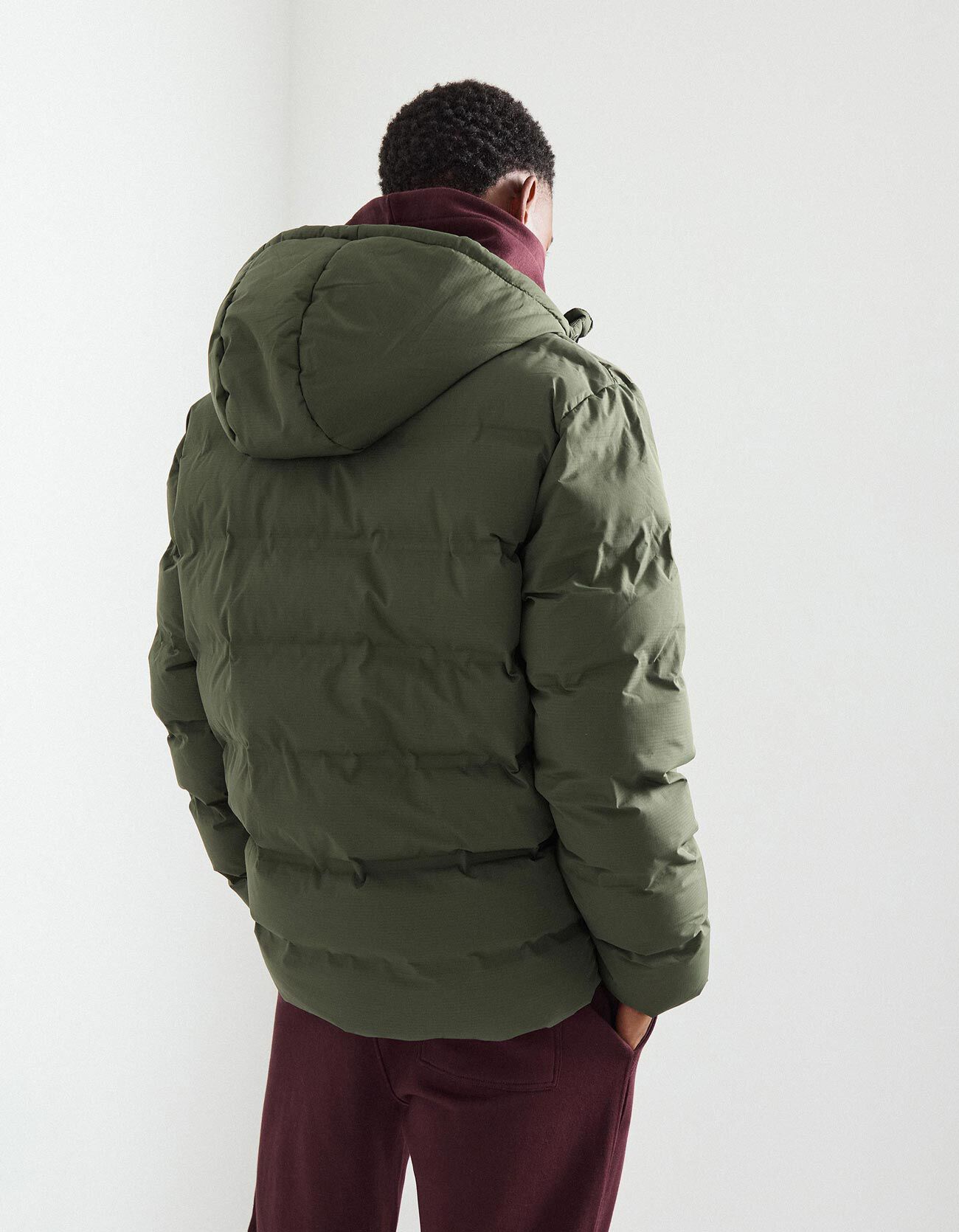 Comprar Online Casaco Acolchoado com Capuz, Homem, Verde