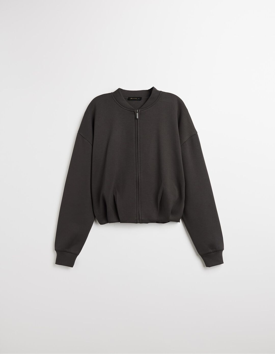 Bomber, Mulher, Cinzento Escuro
