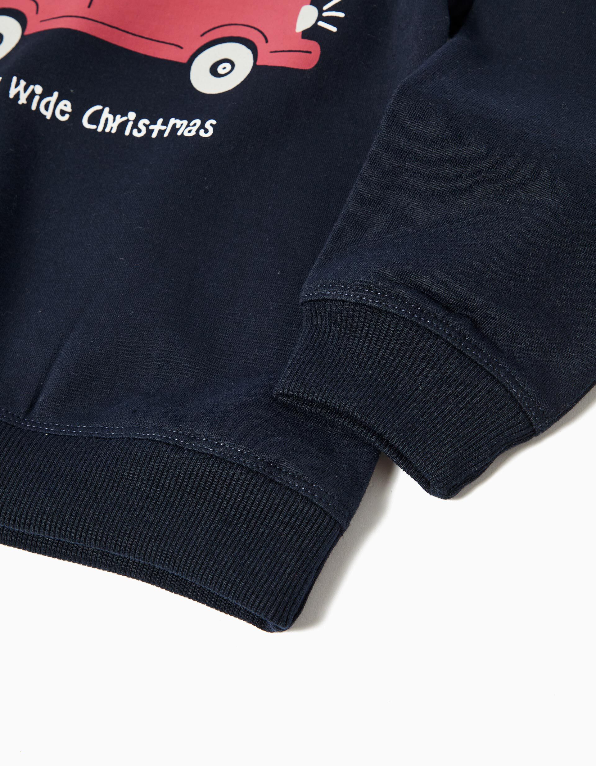Comprar Online Sweatshirt de Natal, Menino, Azul Escuro 